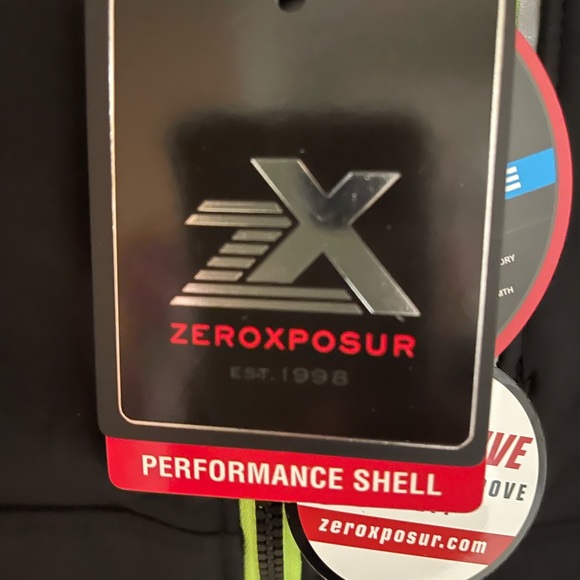 Boys ZeroXposur Soft Shell Jacket Hood reflective, water resistant, lined L14/16 - Picture 11 of 15